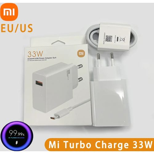 33W Chargeur Rapide et 2M Câble USB C pour Redmi Note 11, Chargeur Turbo  pour XiaoMi