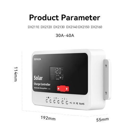 Generic Régulateur solaire PV 40A, régulateur de charge et de décharge pour panneau solaire - image 6