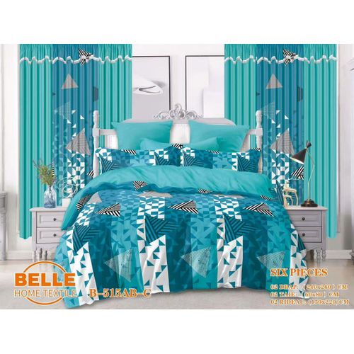 product_image_name-Belle-Lot Complet : 2 Draps + 2 Taies + 2 Rideaux – Design Élégant et Confort Assuré-1