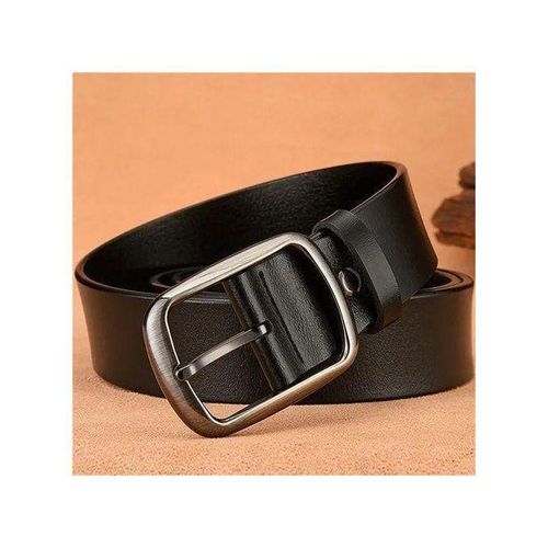 product_image_name-Generic-ORIGINAL Ceinture en cuir véritable DOUBLE BOUCLE NOIR BN-1