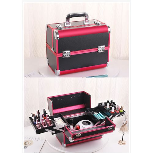 Coffret Maquillage Vanity Case Beauty Case Boîte de Rangement Maquillage  Valise