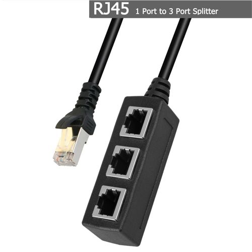 Répartiteur de connecteur Ethernet RJ45 1 à 2 prises Câble