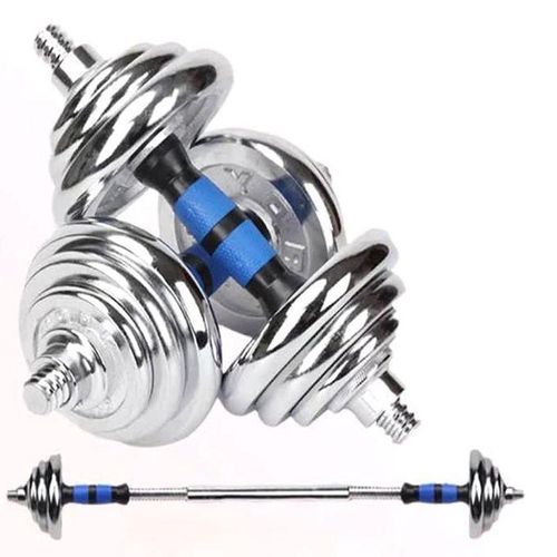 product_image_name-Generic-Kit de Poids de Musculation - Haltères de 20 kg - Argent/Noir-1