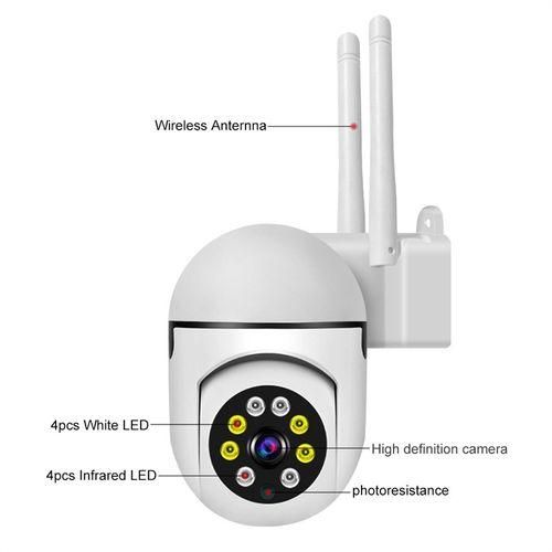 product_image_name-Generic-PTZ Wifi IP caméra de Surveillance sans fil CCTV caméra de sécurité infrarouge Vision nocturne Wifi caméra 1080P HD caméra moniteur-7
