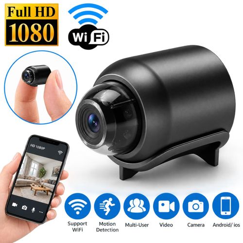 Generic Mini Caméra de Sécurité WiFi 1080P HD avec Vision Nocturne – Caméra de Surveillance Compacte pour la Maison