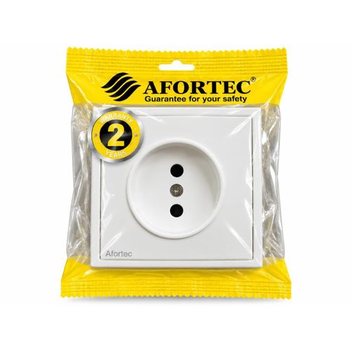 Generic Prise murale électrique Afortec – Prise simple blanche