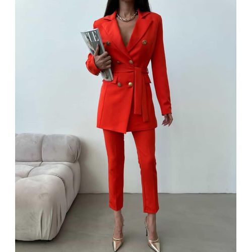 Fashion Ensemble Blazer Rouge Vif 2 Pieces Prix pas cher Jumia CI