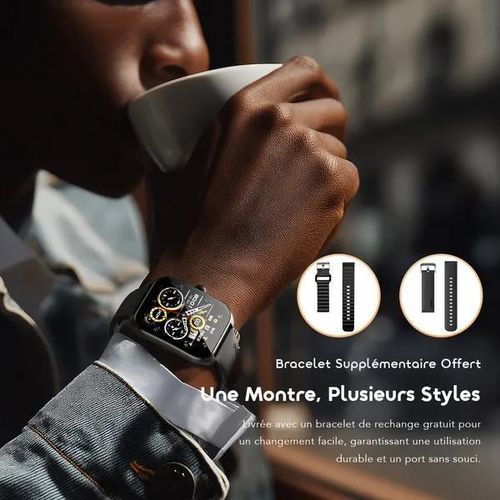 Oraimo Watch Nova 2 Montre connectée à écran tactile incurvé AMOLED IP68 de 2,01 pouces - image 6