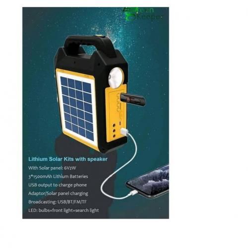 Generic Kit Solaire 3 Ampoules 4W + Chargeur Téléphone - image 2