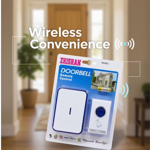 product_image_name-Generic-Sonnette Sans Fil pour Maison/Bureau - Kit Carillon à Piles Portée 100m - Facile à Installer, Volume Réglable, Anti-Interférence - Sécurité Domestique-1