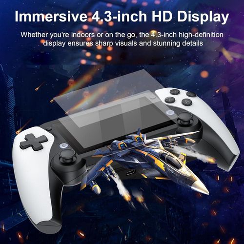 product_image_name-Generic-Console de jeu portable Hanzete M25, console rétro portable avec écran HD 4,3 pouces, joystick 3D, émulateurs multiples, extension de carte TF et batterie 3000 mAh-4