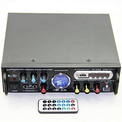 Generic Amplificateur Audio / USB / SD / MMC / FM STÉRÉO / Lecteur  Numérique Avec Entrée Micro - Prix pas cher