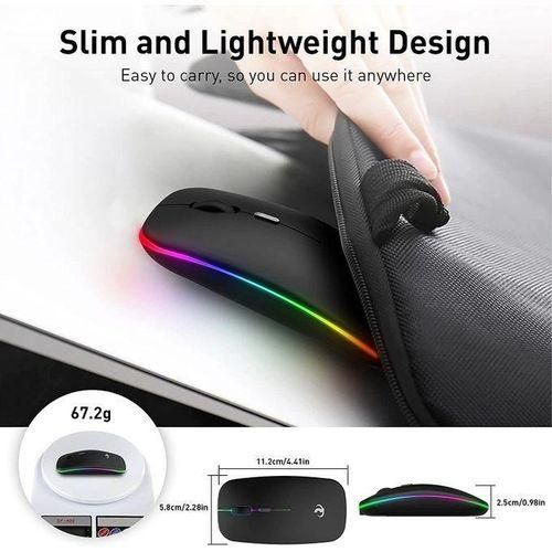 product_image_name-Generic-Souris Sans Fil Rechargeable Bluetooth 2.4G Et Port-5