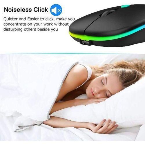 product_image_name-Generic-Souris Sans Fil Rechargeable Bluetooth 2.4G Et Port-6