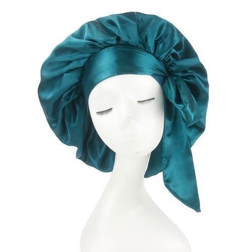 Bonnet de nuit en Satin pour femmes, Long, solide, réglable, pour