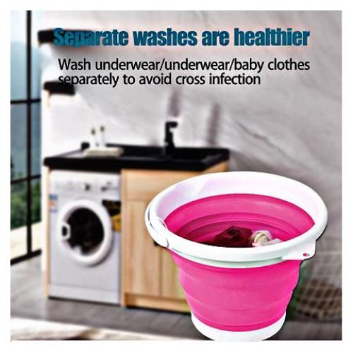 product_image_name-Generic-Mini Machine à Laver Portable Avec Seau Pliable-1