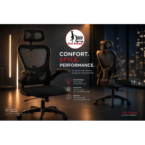 Generic Chaise de Bureau  Avec Accoudoir réglable - Chaise agent