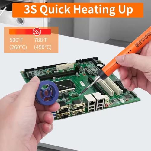 Generic Kit De Fer à Souder USB, Outil De Soudage à Température Réglable - Orange - image 8