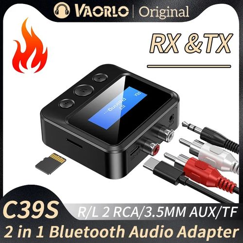 Récepteur Bluetooth 5.0 Carte TF stéréo Adaptateur sans fil RCA 3,5 mm Aux  Jack
