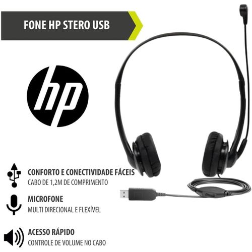 Hp Casque Avec Micro USB Call Center - Noir - Prix pas cher