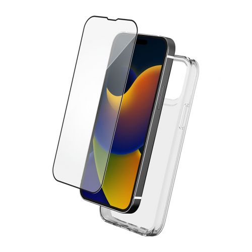 3x Protection écran + 1x Coque iPhone Pro Max 15 transparente