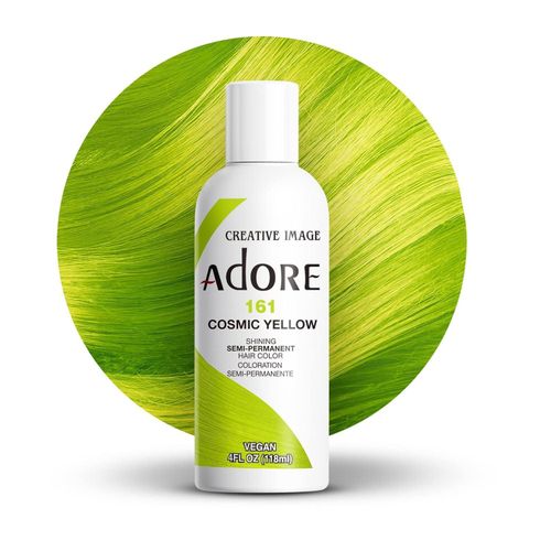 product_image_name-Adore Collection-Coloration semi-permanente pour cheveux Jaune cosmique (161), 118 ml-1