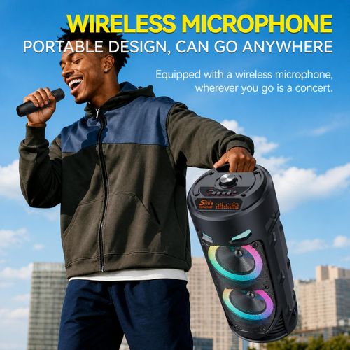 SinG-e Haut-parleur Bluetooth Karaoké Portable RGB + Micro360° RGB -Sing-e - image 3