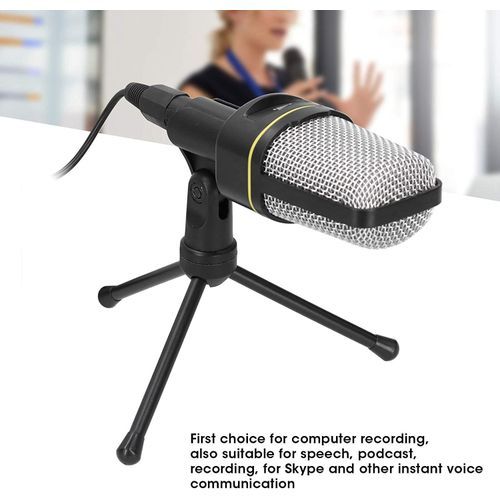 OFKPO Mini Trépied pour Microphone, Trepied Micro Support de Microphone de  Bureau Réglable Portable Pliable avec Microphone Clip pour Studio Podcast