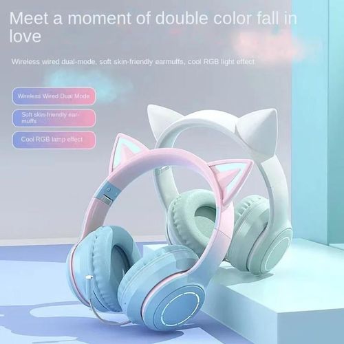 Generic Casque Bluetooth oreilles de chats - image 2