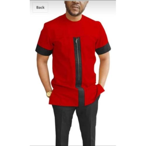 Generic Tunique Manches Courtes Homme Rouge Prix pas cher Jumia CI