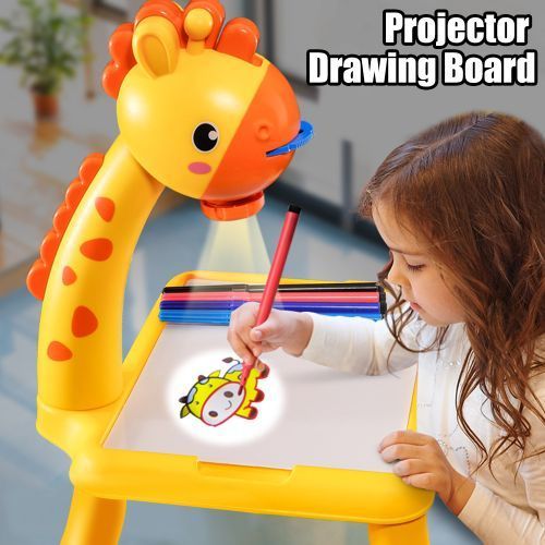Projecteur LED pour enfants, girafe, Table à dessin, Graffiti