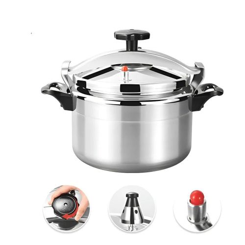 product_image_name-Generic-Cuisinière à pression multifonctionnelle, Autocuiseur 7 litres, 24 cm, argenté, en aluminium renforcé-1