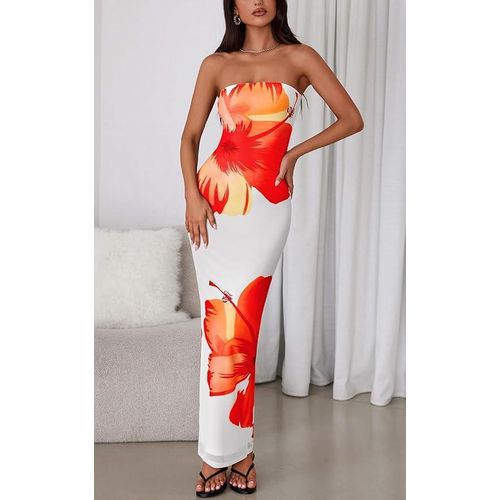 product_image_name-Gadtom-Robe tube femme moulante sans bretelles, en mesh floral, robe longue de cocktail / soirée avec fente latérale-2