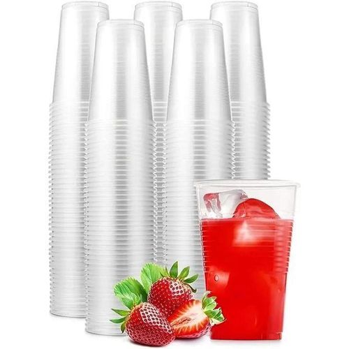 Generic LOT de 100 Gobelets en plastique transparent jetables de 200 ml