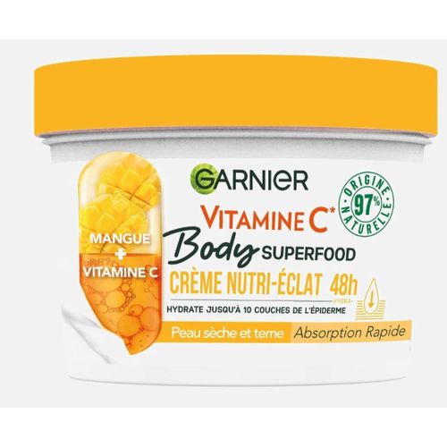 product_image_name-Generic-Crème Hydratante Nutri- Éclat GARNIER Body Superfood à la Mangue 380ml Peaux Sèches et ternes Importé De France -3