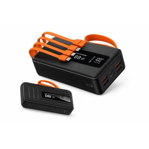 Generic Power Bank 30 000 mAh – Charge Rapide 22.5W avec Câbles Intégrés - image 4
