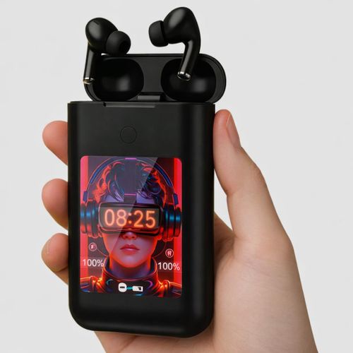 product_image_name-Generic-Écouteurs Bluetooth TWS avec Écran LED et Boîtier Recharge – Noir-4