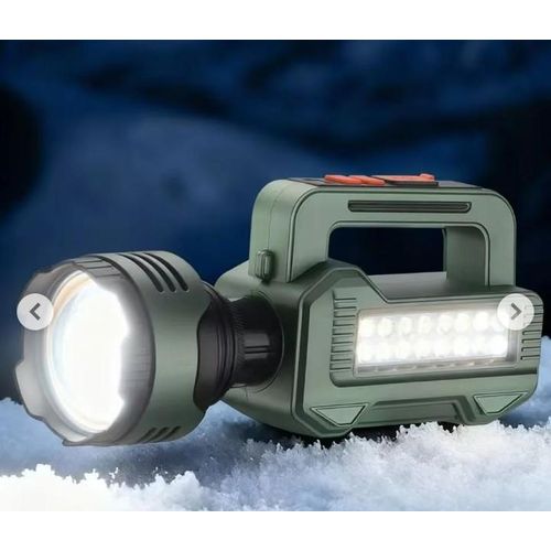 Generic Lampe Torche Rechargeable LED Multifonction avec Projecteur Latéral