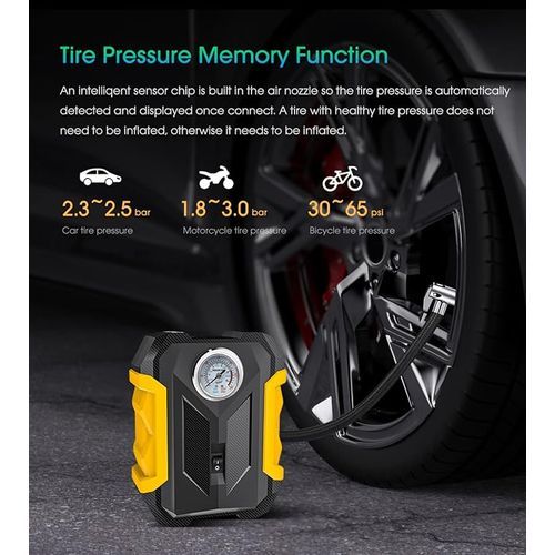 product_image_name-Generic-Compresseur D'air électrique Portable Gonfleur Mécanique Pour Pneu De Voiture-3