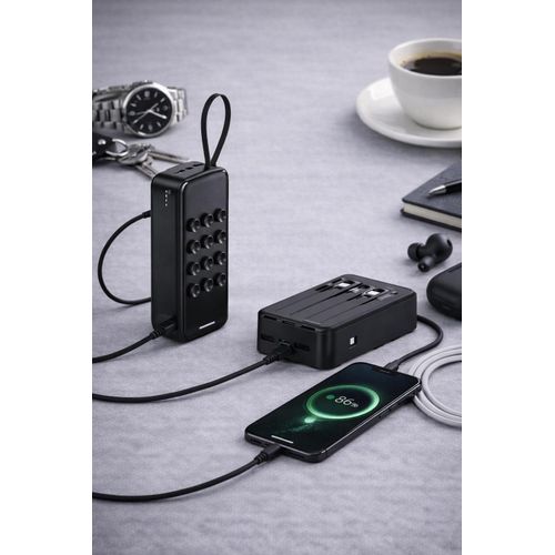 product_image_name-Generic-Power Bank 30000mAh 4 en 1 avec Câbles Intégrés – Charge Rapide-2