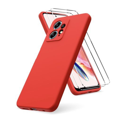 Generic Coque En Silicone Compatible Xiaomi Redmi Note 12 4g + 2 Antichocs  (6.67pouces) - Rouge - Prix pas cher