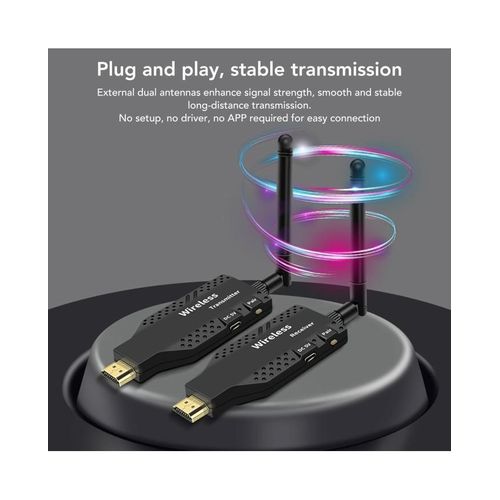 product_image_name-Generic-Extension Sans Fil Hdmi Plug And Play 50M Émetteur Et Récepteur HDMI-1