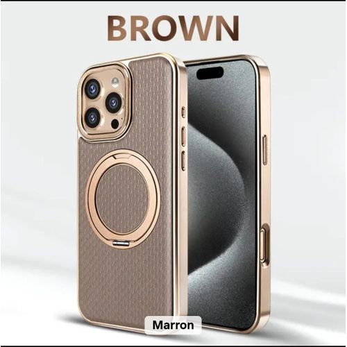 Generic Coque iphone 16 pro marron M10