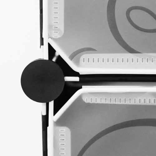 product_image_name-Generic-Armoire En Plastique 6 Cubes+ Noir/Blanc-2