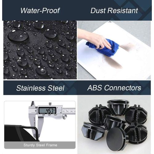 product_image_name-Generic-Armoire En Plastique 6 Cubes+ Noir/Blanc-3