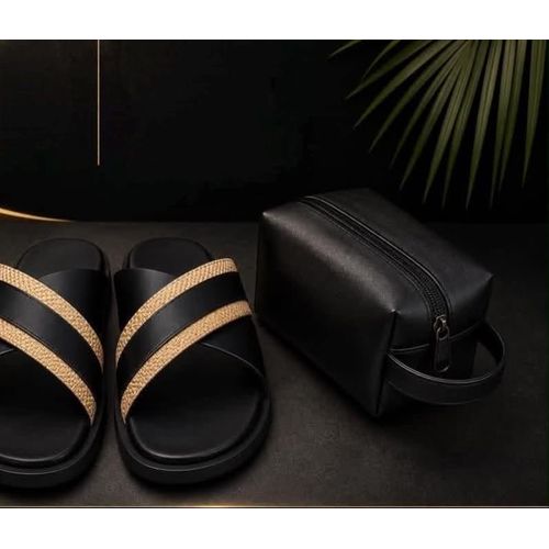 Fashion Sandale en simili cuir+sac