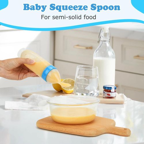 product_image_name-ShebSheb-Cuillère d’alimentation pour bébé 3 oz (90 mL), distributeur alimentaire en silicone et PP, cuillère de nutrition compressible pour garçons et filles, sans BPA, idéale pour les tout‑petits-5
