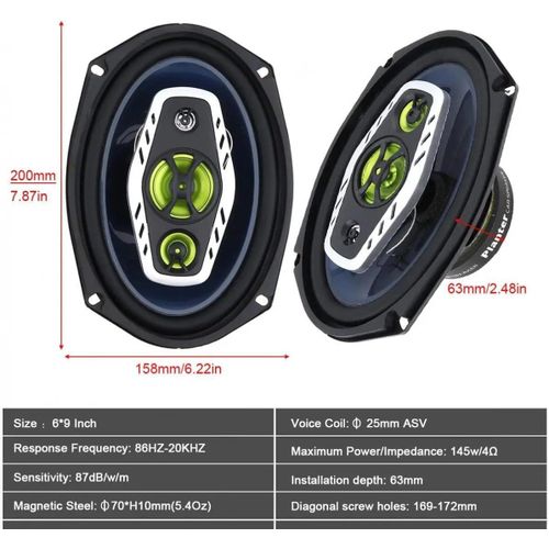 product_image_name-Titanic-2 haut-parleurs pour arrière de voiture 6x9 pouces 12 V 1000 W à 3 voies avec tweeters, stéréo et large bande passante-4