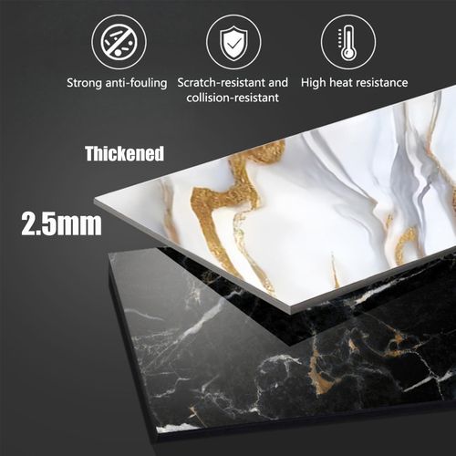 product_image_name-Generic-10 feuilles 60 x 30 cm Autocollant mural en vinyle imperméable, résistant à haute température et anti-collision, papier peint auto-adhésif en marbre PVC, décoration intérieure, mobilier, cuisine, salle de bain-8