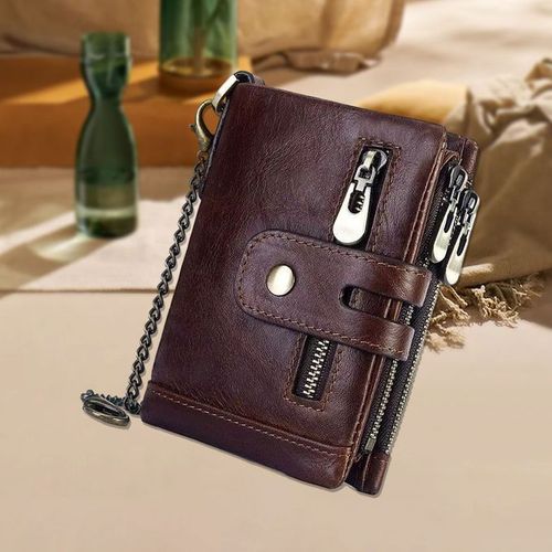 REETEE Porte Carte de Crédit Cuir Véritable Homme Femme RFID